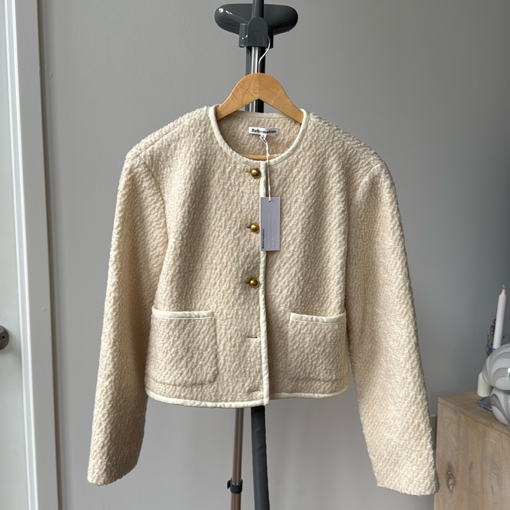 Reformation Dale Cropped Jacket